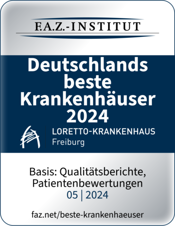 Siegel F.A.Z. Deutschlands beste Krankenhäuser - Loretto-Krankenhaus Freiburg
